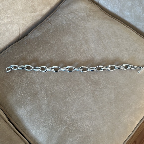 Silver necklace. 26 inches long. Never wore it. - Picture 2 of 2